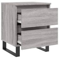 Нощно шкафче сив сонома 40x35x50 см инженерно дърво