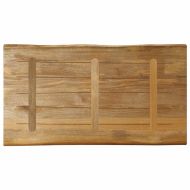 Плот за маса, жив ръб, 120x60x2,5 см, масивно дърво грубо манго