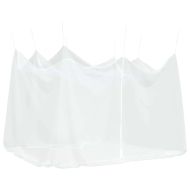 Мрежа против комари за външна употреба, 220 отвора, бяла, 300x300x250 см