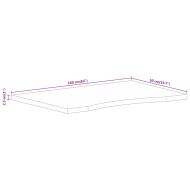 Плот за бюро с извивка 160x50x2,5 см грубо мангово дърво масив