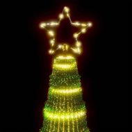 LED коледна елха 475 светодиода топло бяло 247 см