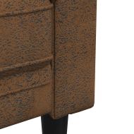 Диван Кафяво 78,5 x 74,5 x 74,5 см Полиестер