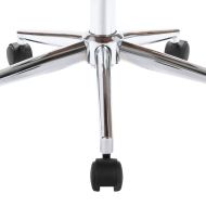 Въртящи се трапезни столове, 4 бр, черни, изкуствена кожа