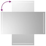 LED огледало за баня, 40x80 см