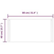 LED огледало за баня, 40x80 см