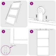 Плъзгаща се врата черна 102,5x205 см закалено стъкло и алуминий