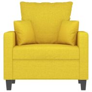 Кресло, светложълто, 60 см, текстил