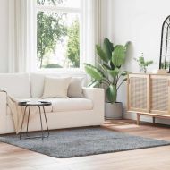 Шаги килим с дълъг косъм, NAVARRA, светлосив, 160x160 см