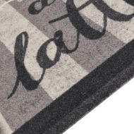 Кухненско килимче, миещо, Coffee, черно, 60x300 см, кадифе