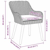 Комплект за хранене в градината 9 pcs Светлосиво полиратан