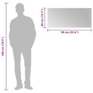 LED огледало за баня, 90x40 см