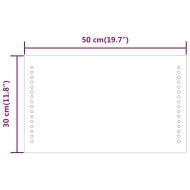 LED огледало за баня, 30x50 см