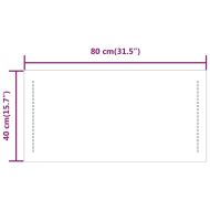 LED огледало за баня, 40x80 см