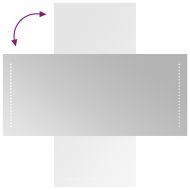 LED огледало за баня, 40x90 см
