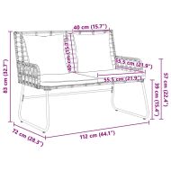 Комплект за хранене в градината 3 pcs Черно и антрацит