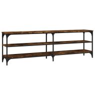 ТВ шкаф, опушен дъб, 160x30x50 см, инженерно дърво