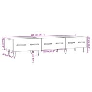 ТВ шкаф, сонома дъб, 150x36x30 см, инженерно дърво