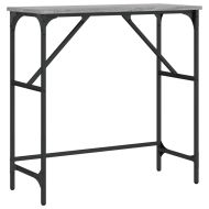 Конзолна маса, сив сонома, 75x32x75 см, инженерно дърво