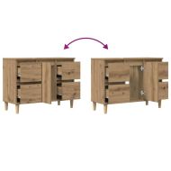 Шкаф за мивка Artisan Oak 80x33x60 cm Инженерна дървесина