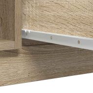 Бюфет с чекмеджета, дъб сонома, 100,5x35x76 см, инженерно дърво