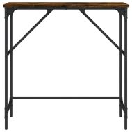 Конзолна маса, опушен дъб, 75x32x75 см, инженерно дърво