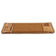 Самозалепващи стелки за стълби, 5 бр, 65x21x4 см, бежови