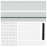 Ограда с пост Зелен 1 x 100 m Стомана и PVC