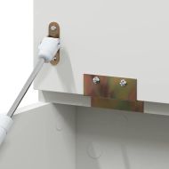 Кутия за съхранение с предна страна за тебешир ROROS Бяло