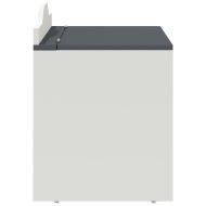 Кутия за съхранение с предна страна за тебешир ROROS Сив и бял