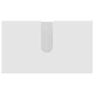 Комплект мебели за баня 4 pcs Бяло Инженерно дърво & Метал