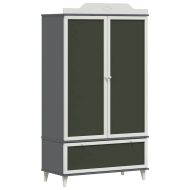 Дъска за записки Гардероб ROROS Сив и бял 90 x 45 x 165 см