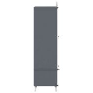 Дъска за записки Гардероб ROROS Сив и бял 90 x 45 x 165 см