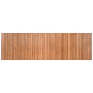 Килим, правоъгълен, натурален, 60x200 см, бамбук