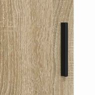 Комплект мебели за баня Монтиране на стена 3 pcs Сонома дъб