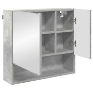 Комплект мебели за баня 3 бр. Циментено сиво 61 x 35 x 64 см
