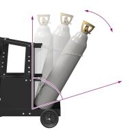 Количка за заваряване Черно 91 x 47 x 96 см Стомана