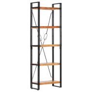 Библиотека с 5 рафта, 60x30x180 см, акация масив