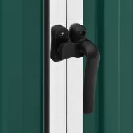 Градинска барака, зелена, 195x198x159 см, поцинкована стомана