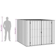 Градинска барака, зелена, 195x198x159 см, поцинкована стомана