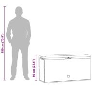 Градински сандък за съхранение, антрацит, 114x47x60 см