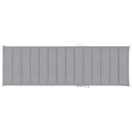 Двоен шезлонг със сиви шалтета, импрегнирано борово дърво