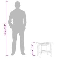 Помощна маса за баня 50x35x45 см тиково дърво масив