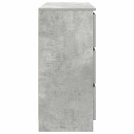 Бюфет, бетонно сив, 100x35x76 см, инженерно дърво