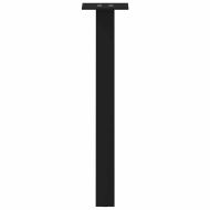 Крака за масичка за кафе, 4 бр., черни, 42 см, стомана