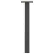 Крака за масичка за кафе, 4 бр., антрацит, 42 см, стомана