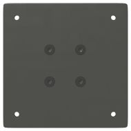 Крака за масичка за кафе, 4 бр., антрацит, 42 см, стомана