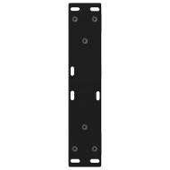 Крака за масичка за кафе, 2 бр., черни, 30 x (30-31,3) см, стомана