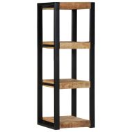 Стенен рафт 35x35x100 cm Масивна груба дървесина Манго