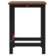 Работна маса тъмнокафяв 100x60x81,5 см дъб масив правоъгълна