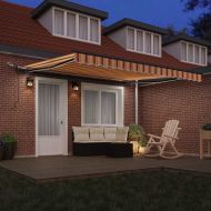 Текстил за сенник с Жълт и оранжев 400 × 300 cm Полиестер